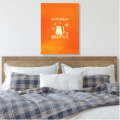 Toile Conseil d'auto-soins - Pensez à respirer (Insitu(Chambre))