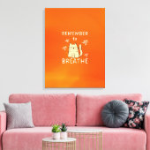 Toile Conseil d'auto-soins - Pensez à respirer (Insitu(Salon))