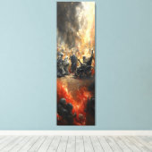 Toile 🔥 👾 conséquences de l'invasion Alien 🌆 (Insitu (Plancher de Bois))