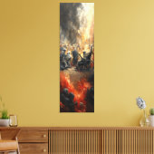 Toile 🔥 👾 conséquences de l'invasion Alien 🌆 (Insitu(Salon))