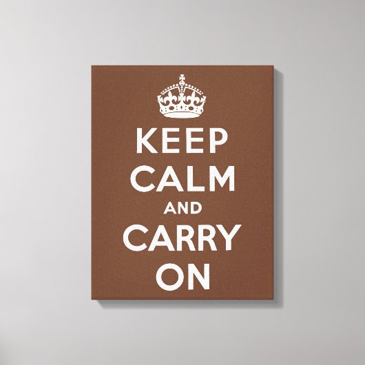 Toile Conserver le chocolat et blanc au calme (Recto)