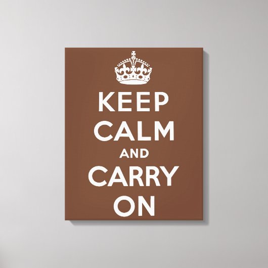 Toile Conserver le chocolat et blanc au calme (Recto)