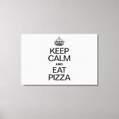 TOILE CONSERVEZ LE CALME ET MANGEZ LA PIZZA (Recto)