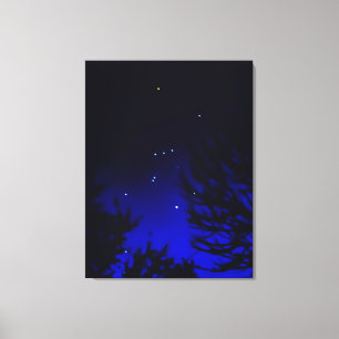 Toile Constellation d'Orion brillante avec Betelgeuse