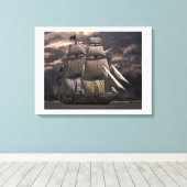 Toile Constitution américaine "Vieux Ironsides". (Insitu (Plancher de Bois))