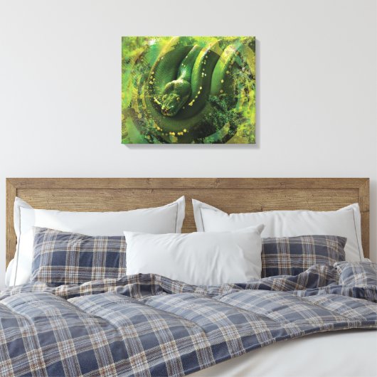 Toile Constricteur Python vert Boa (Insitu(Chambre))