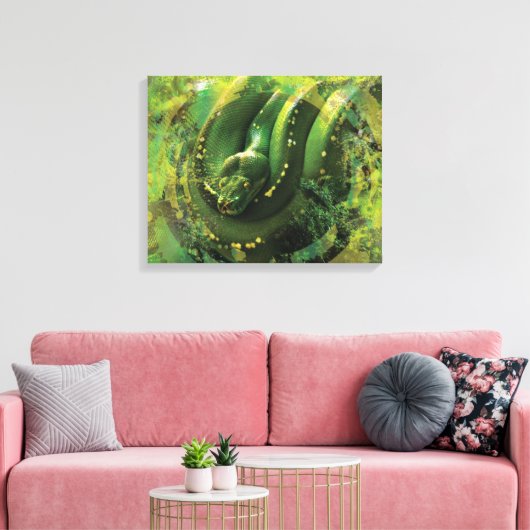 Toile Constricteur Python vert Boa (Insitu(Salon))