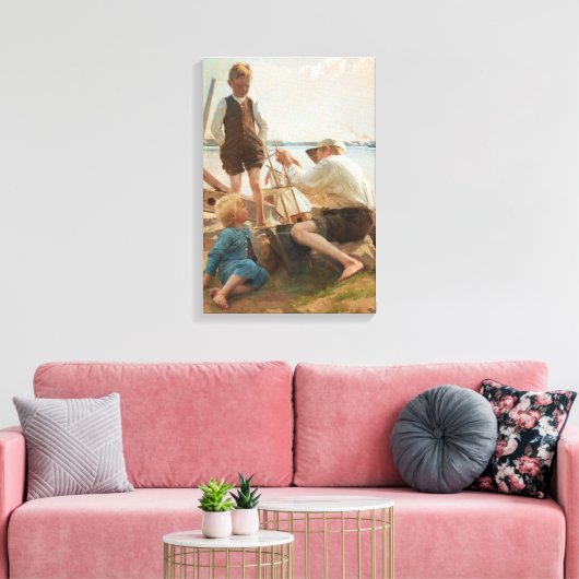 Toile Constructeurs navals (par Albert Edelfeel) (Insitu(Salon))