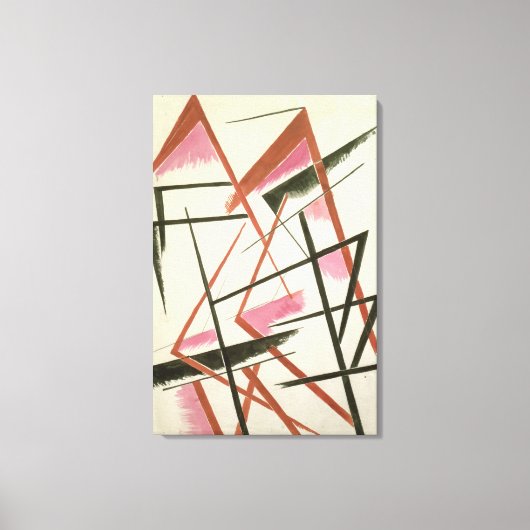 Toile Construction linéaire, vers 1921 (gouache sur papi (Recto)