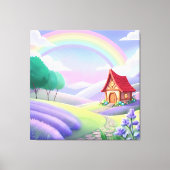 Toile Conte de fée sous l'arc-en-ciel (Recto)