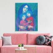 Toile Conte de fées de nuit, mère & enfants art journée (Insitu(Salon))