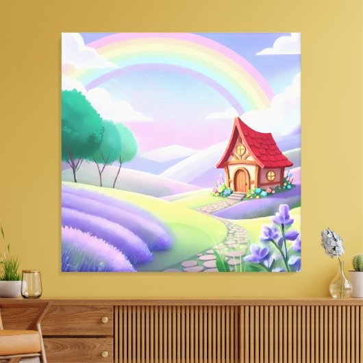 Toile Conte de fées sous l'arc-en-ciel (Insitu(Salon))