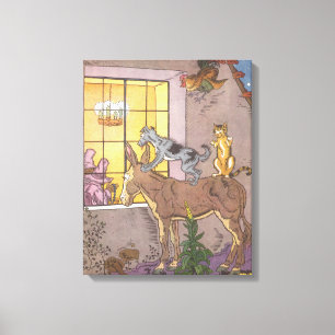 Toile Conte de fées vintage, Musiciens de la ville de Br