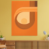 Toile Contemplation Abstraite Minimaliste Moderne (Insitu(Salon))