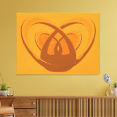 Toile Contemporary Abstract Heart Within Heart  (Insitu(Salon))