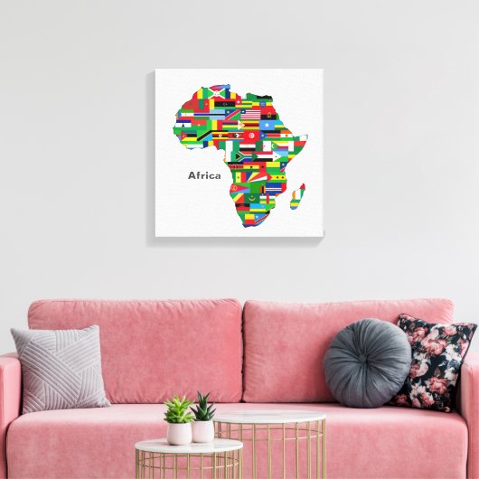 Toile Continent africain (Insitu(Salon))