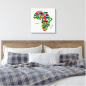 Toile Continent africain (Insitu(Chambre))