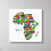 Toile Continent africain (Recto)
