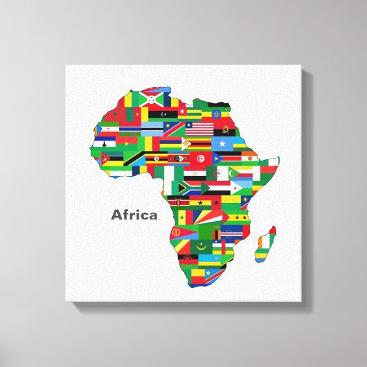 Toile Continent africain (Recto)