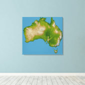 Toile Continent australien (Insitu (Plancher de Bois))