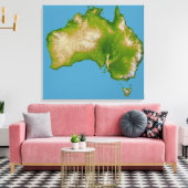 Toile Continent australien (Insitu(Salon))