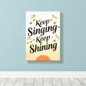 Toile Continuer à chanter Continuer à briller (Insitu (Plancher de Bois))