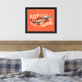 Toile Continuez à nager Baleines (Insitu(Chambre))
