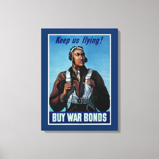 Toile Continuez-Nous À Voler ! ~ Tuskeegee Airman (Recto)