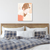 Toile Contour peint Portrait féminin (Insitu(Chambre))