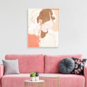 Toile Contour peint Portrait féminin (Insitu(Salon))