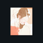 Toile Contour peint Portrait féminin<br><div class="desc">Portraits de contour peint I par Juin Erica Vess. | 142233GG</div>