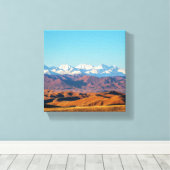 Toile Contrastes colorés : Désert et Neige (Insitu (Plancher de Bois))