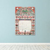 Toile Contrat de mariage juif (vellum) (Insitu (Plancher de Bois))