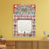 Toile Contrat de mariage juif (vellum) (Insitu(Salon))