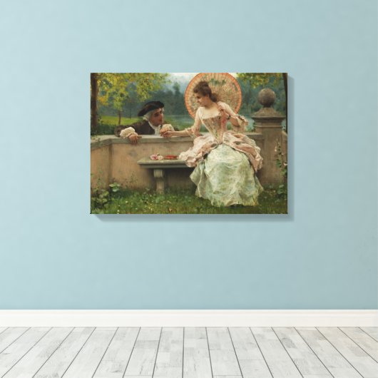 Toile Conversation abominable dans le parc (par Andreott (Insitu (Plancher de Bois))