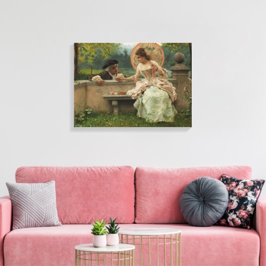 Toile Conversation abominable dans le parc (par Andreott (Insitu(Salon))