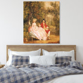 Toile Conversation dans le parc, portrait de l'art et (Insitu(Chambre))