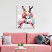 Toile Conversation de lapin (Insitu(Salon))