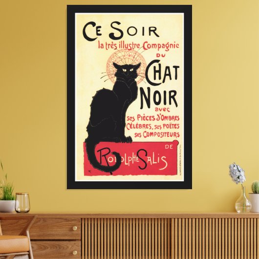 Toile Conversation Noir~Chat noir (Insitu(Salon))