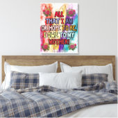 Toile Convient À Mon Cadeau Maman | Don de devis d'amour (Insitu(Chambre))