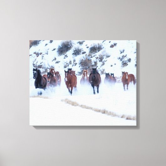 Toile Convoi de chevaux Cowboy | Ranch Hideout, Shell, W (Recto)