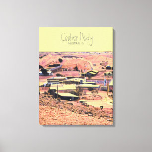 Toile Coober Pedy ville minière Australie voyage