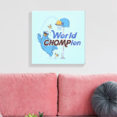 Toile Cookie Monster | Tirer sur des cerceaux de basket- (Insitu(Salon))