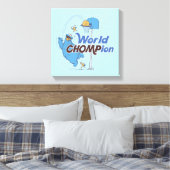 Toile Cookie Monster | Tirer sur des cerceaux de basket- (Insitu(Chambre))