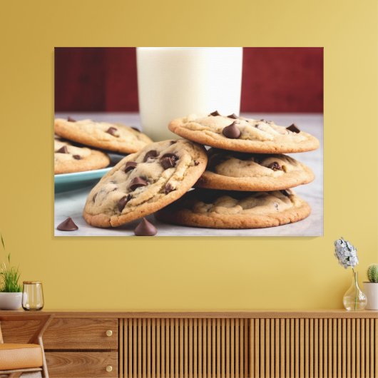 Toile Cookies et lait (Insitu(Salon))