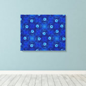 Toile Cool, art numérique moderne de bleu mauvais oeil m (Insitu (Plancher de Bois))