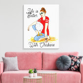 Toile Cool Chicks | Poster d'art de poulet (Insitu(Salon))