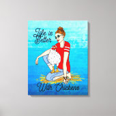 Toile Cool Chicks | Poulet (Recto)