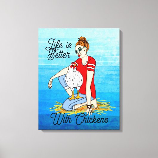 Toile Cool Chicks | Poulet (Recto)