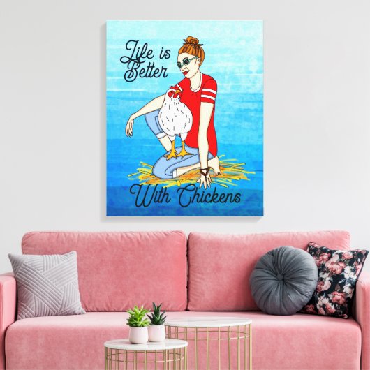 Toile Cool Chicks | Poulet (Insitu(Salon))